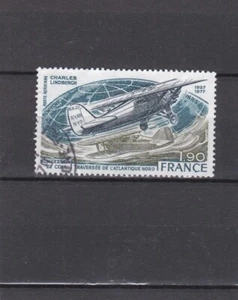 FRANCE 1977. 50 ANS DE TRAVERSEE DE L'ATLANTIQUE TIMBRE GOMME CACHET ROND N°50 - Imagen 1 de 1