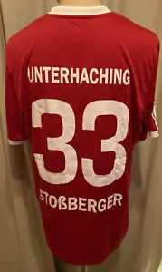 SpVgg Unterhaching Adidas DFB-Pokal Matchworn Trikot + Nr.33 Stoßberger Gr.L - Bild 1 von 18