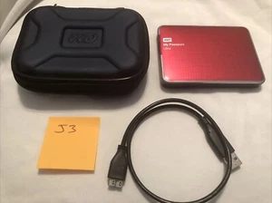 WD 1TB My Passport Ultra USB External Hard Drive Red - Excellent Condition! J3 - Picture 1 of 6