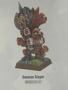 Warhammer Quest Classic METAL Dwarf Daemon Slayer BRAND NEW SEALED OOP Dwarfs B - Picture 1 of 3
