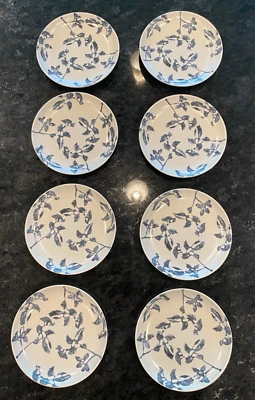 Bee & Willow Home/Milbrook Plate(s)/Blue Floral Design/7 inches round/NWOT