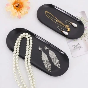 Black Jewellery Trays ×2 Metal - Picture 1 of 3