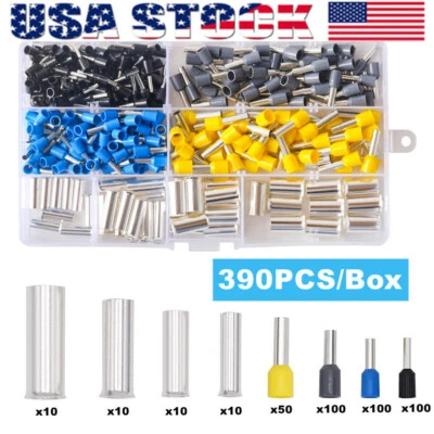 390 шт. AWG (2 4 6 8 10 12 14 16) обжимные клеммы соединители проводов - Изображение 1 из 4