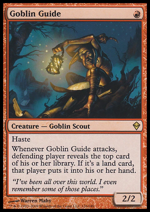 MTG Magic the Gathering Goblin Guide (126/280) Zendikar LP - Image 1 of 1