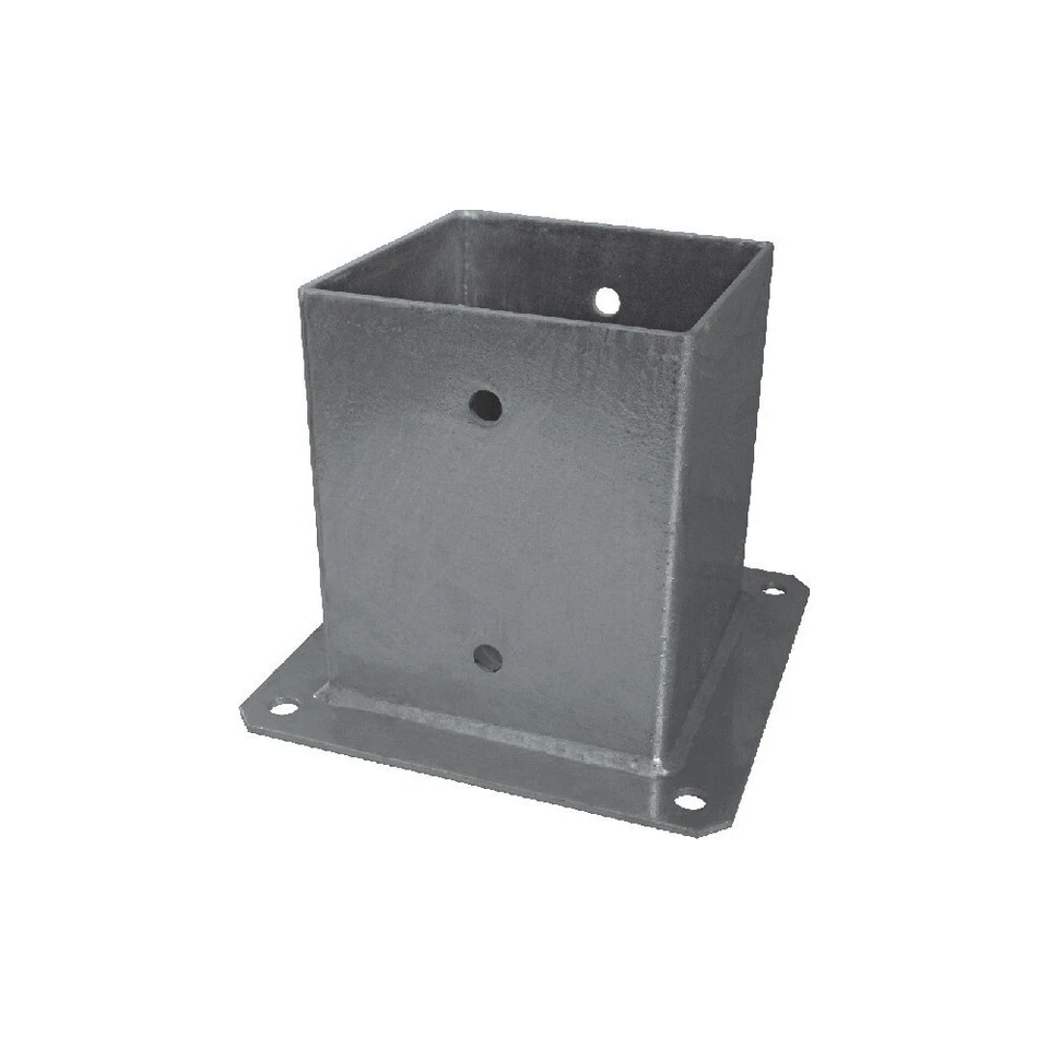 Staffa supporto a pavimento portapilastro quadro per travi in legno lamellare - Immagine 1 di 1