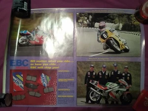 EBC Brakes Poster - 1993 Brian Reid / Jim Moodie IOM TT Gewinner - Bild 1 von 3