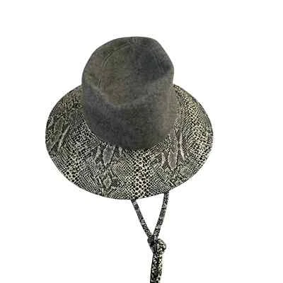 Sombrero pequeño vintage Mr John Fedora negro gris de colección Foto 1 de 4