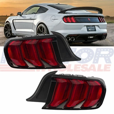 Led Tail Lights Red Rear Lamps Assembly For 6TH Gen Ford Mustang S550 2015-UP - Image 1 of 4
