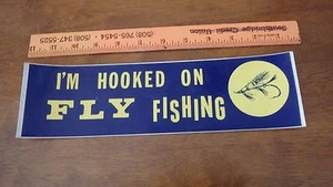 DECALCOMANIA PESCA VINTAGE SONO AGGANCIATO A MOSCA PESCE ADESIVO DECALCOMANIA ANNI 70 BX 11 #14 - Foto 1 di 1