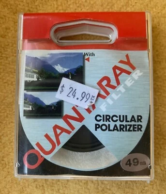 QUANTARAY FILTER, CIRCULAR POLARIZER 49MM (241667401) PREOWNED - NEVER USED, NEW - Image 1 of 4