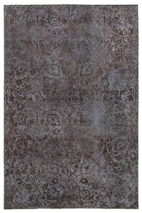 Vintage Relief Tissé à la Main Tapis de Perse 251 x 167 cm-Orient, Tapis, , Gris - Picture 1 of 13