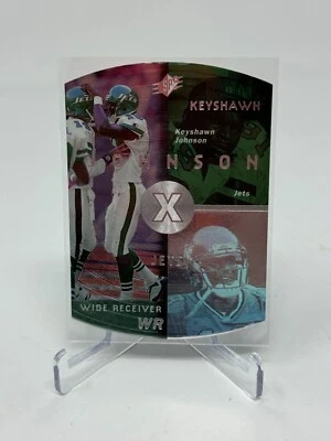1998 Upper Deck SPX Football Keyshawn Johnson Die-Cut Card #31 - Image 1 of 2