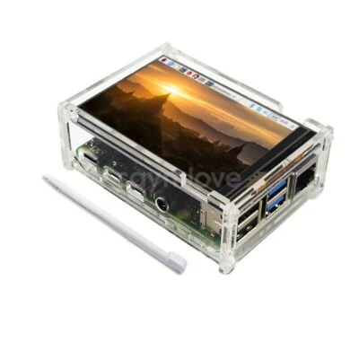 Raspberry Pi 4 Model B 3.5 inch TFT LCD Display Touch Screen + Case + Heat sinks - Image 1 of 4