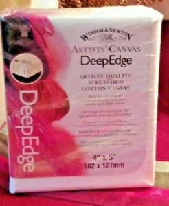 Winsor & Newton Artist Canvas 4" x 5" Deep Edge 1 1/2" Stretched Cotton - Picture 1 of 4