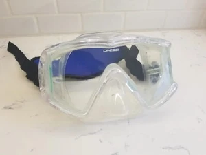 Cressi Panoramic Pano 3 Wide View Window Dive Mask Clear Pre-owned - Picture 1 of 11
