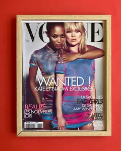 Cover Dekoration VOGUE Februar 2008 Paris 884 Mode Poster Naomi Kate Moss - Bild 1 von 2