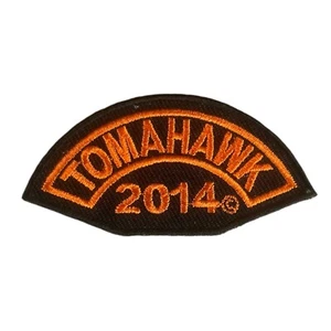 "Tomahawk Wisconsin 2014 motocicleta rally motociclista parche hierro/coser 2,5"" x 1,5""" - Imagen 1 de 1