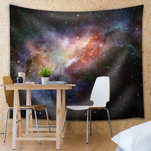 Wall26® - Colorful Galaxies - Fabric Tapestry, Home Decor - 68x80 inches