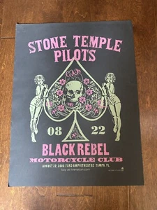 Stone Temple Pilots 2008 Reunion Tour Tampa FL Scott Weiland Concert Poster - Picture 1 of 7