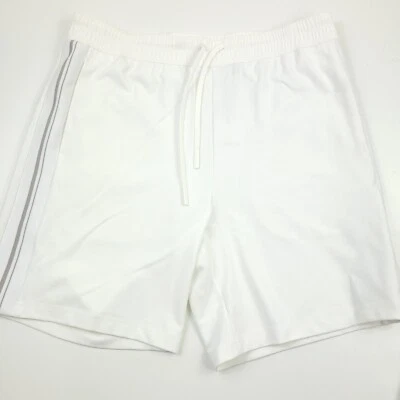 Shorts masculino Theory Ryder relé jersey listra lateral cordão branco opala GG - Imagem 1 de 4