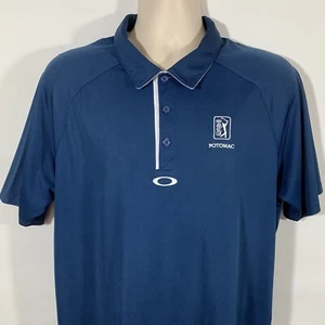 Oakley TPC Potomac Herren L Golf Poloshirt, blau/groß, normale Passform - Bild 1 von 7
