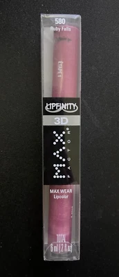 Topcoat Max Factor Max Wear LIPFINITY 3D Lipcolor & Gloss, (580) Ruby Falls - Imagem 1 de 3