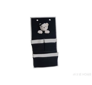 Nautical Teddy Bear 3 Pocket Fabric Nursery Soft Wall Hanging Storage Baby Decor - Picture 1 of 4