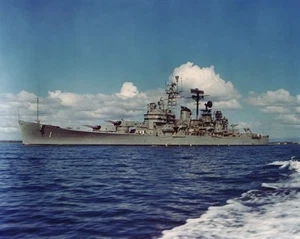 USS BOSTON 8X10 FOTO CA-69 MARINA USA MILITARE NAVE INCROCIATORE PESANTE - Foto 1 di 1