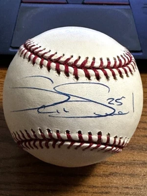 SCOTT STRICKLAND SIGNED AUTOGRAPHED OML BASEBALL!  Expos, Mets, Astros, Marlins! - Image 1 of 2
