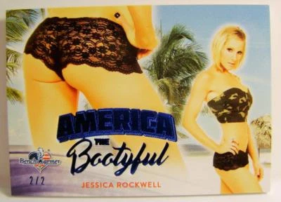 JESSICA ROCKWELL 2/2 CULO TARJETA AMERICA THE BOOTYFUL HERMOSO CALENTADOR DE BANCO RARO Foto 1 de 2