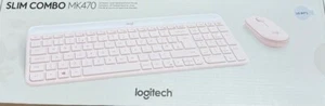 Logitech Slim Combo MK470 Keyboard, Pink, New - Picture 1 of 2