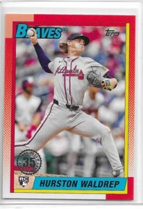 Hurston Waldrep ROOKIE #T90-18 - Atlanta Braves 2025 Topps 35th Anniversary - Bild 1 von 2