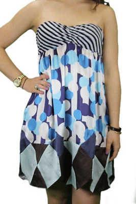 Vestido sin tirantes CUSTO BARCELONA Diamond Tiger para mujer 894003 $242 nuevo con etiquetas Foto 1 de 3