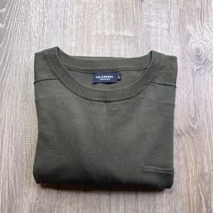 Maglione Holebrook Svezia uomo classico verde girocollo cotone taglia XL - Foto 1 di 10