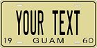 Guam 1960 plaque d'immatriculation personnalisée moto moto moto cyclomoteur étiquette clé