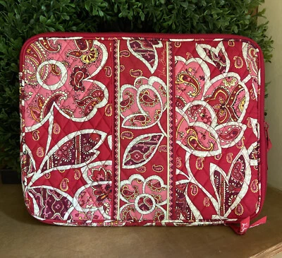 Vera Bradley Laptop Sleeve Rosy Posies Retired Pattern                   A14 - Image 1 of 4