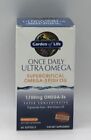 EXP 5/24 Garden Of Life Once Daily Ultra Omega -3 Fish Oil 1100mg 60CT Exp 5/24