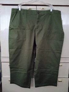 Terra & Sky PLUS Women's Cotton Lyocell Wide Leg Utility Capri Pants SIZE 22W - Picture 1 of 7