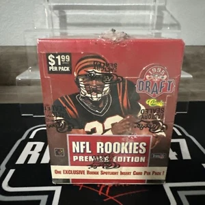 1995 CLASSIC NFL FOOTBALL DRAFT PICKS ROOKIES PREMIER EDITION VERSIEGELTE WACHSBOX - Bild 1 von 4