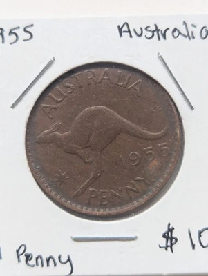 Australia Two 1c, 1952, 1955, Australian Pennies - Image 1 of 4