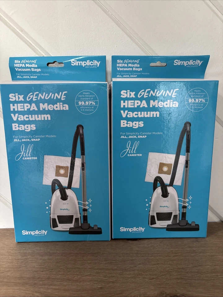 Genuine Simplicity Compact Type Z 6 HEPA Bags for Jack Snap Jill Szh-6 12a