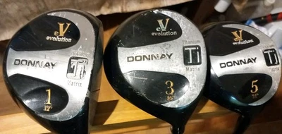 Donnay Evolution Driver 3 & 5 Titanium Woods Set Regular Flex Golf Clubs  - Image 1 of 4