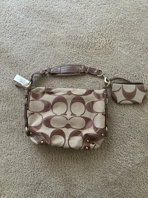 Bolso de hombro/bolsa con cremallera Coach Zoe Signiture Hobo Foto 1 de 4
