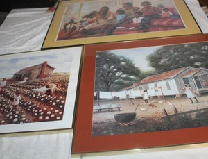 Lot 3 mattierte und gerahmte Arthello Beck Jr Drucke amerikanisch - Bild 1 von 11