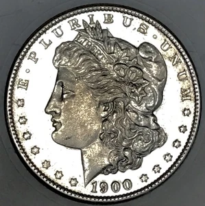 1900 S MORGAN UNBELIEVABLE PL! EXTREME RARITY! DEEP MIRRORS! WOW SILVER NR#61879 - Picture 1 of 3
