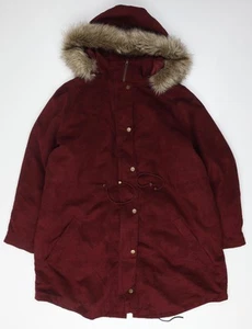 Together Women's Red Hooded Parka Coat Size 20 - Picture 1 of 12