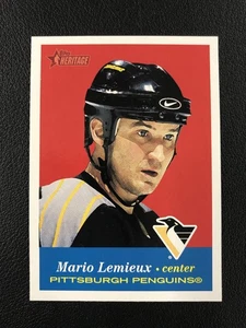 2001-02 Topps Heritage #1 Mario Lemieux Pittsburgh Penguins - Picture 1 of 2
