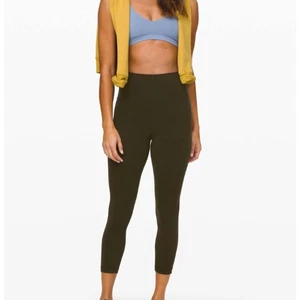 Women Lululemon Align Crop 23" Leggings in Dark Olive Size 20 Athletic Casual - Picture 1 of 8