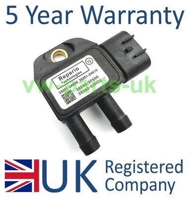 DPF Diesel Particulate Filter Exhaust Differential Pressure Sensor Hyundai Kia - Image 1 of 4