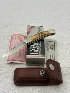 Schrade Cutlery Uncle Henry LB5 Smokey Lock Back 1 Blade Folder Made In USA NIB - Picture 1 of 24